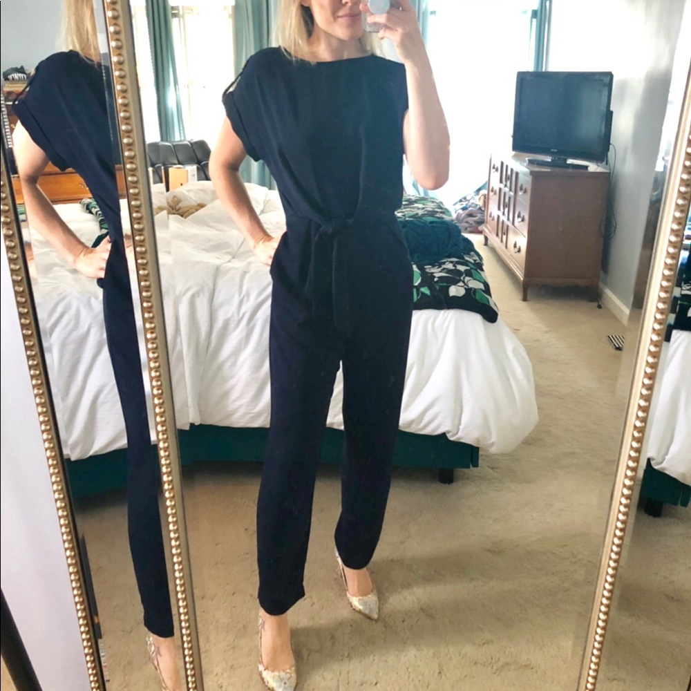 Elegant Navy Jumpsuit
